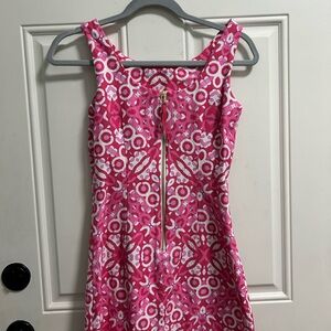 Just...Taylor Pink and White Mini Dress